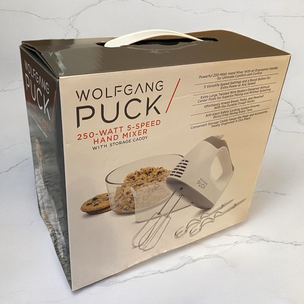 Wolfgang Puck Hand Mixer with Storage Caddy